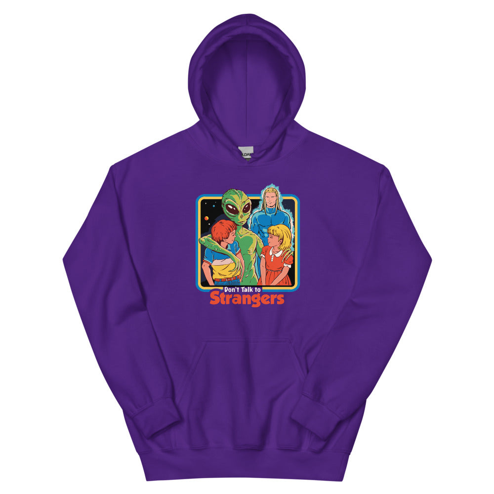 Dont Talk To Strangers Men's Hoodie | colour: Purple