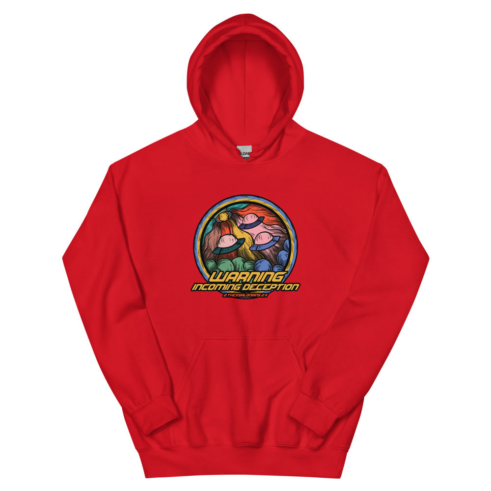 Incoming Deception Women's Hoodie | colour: Red