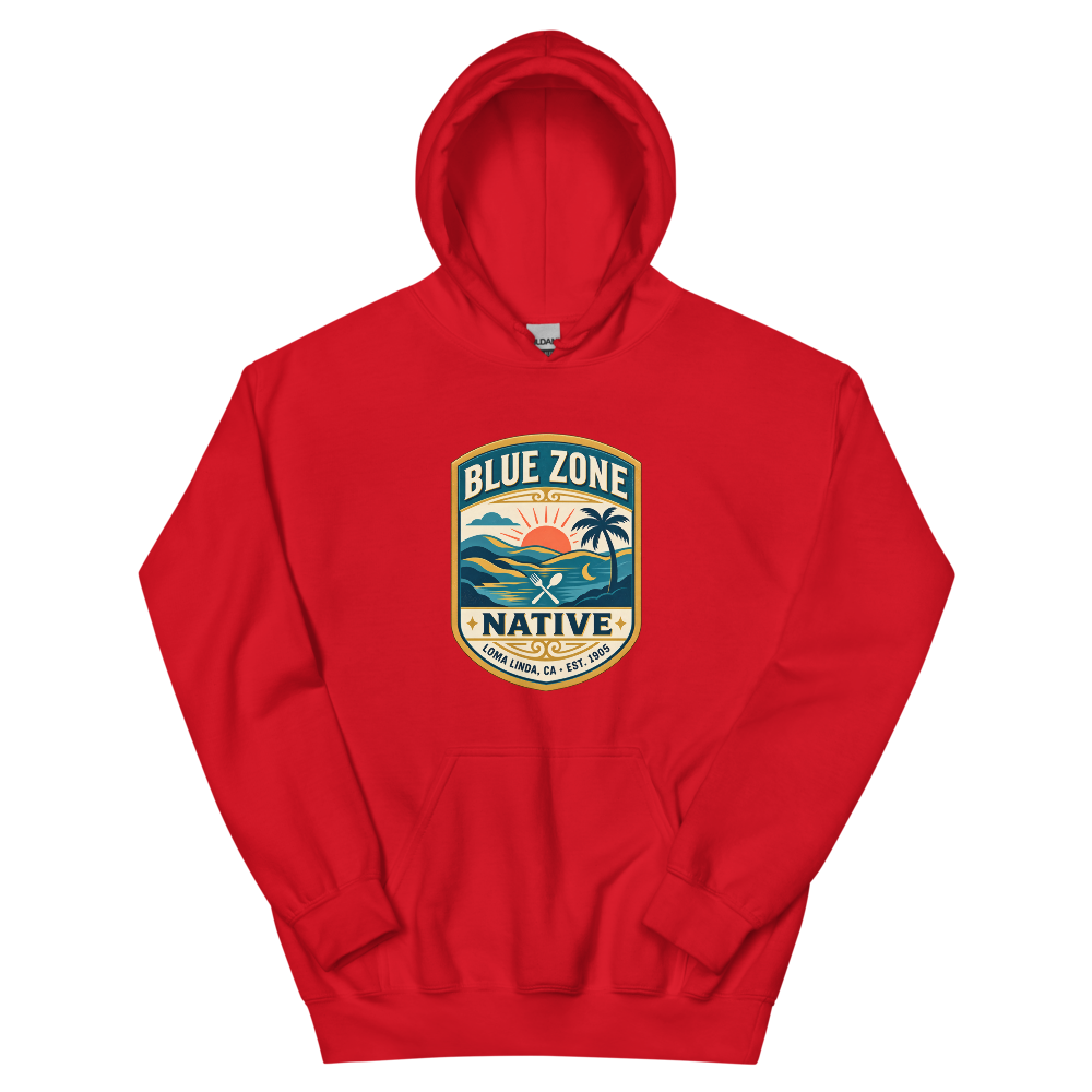 Blue Zone Native Loma Linda Hoodie | colour: Red