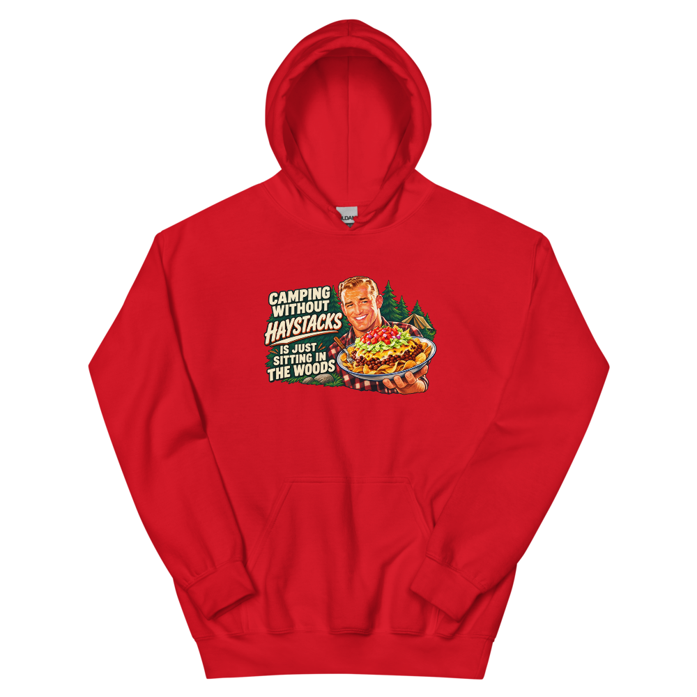 Camping Without Haystacks T-Shirt | gc: Hoodie/Red