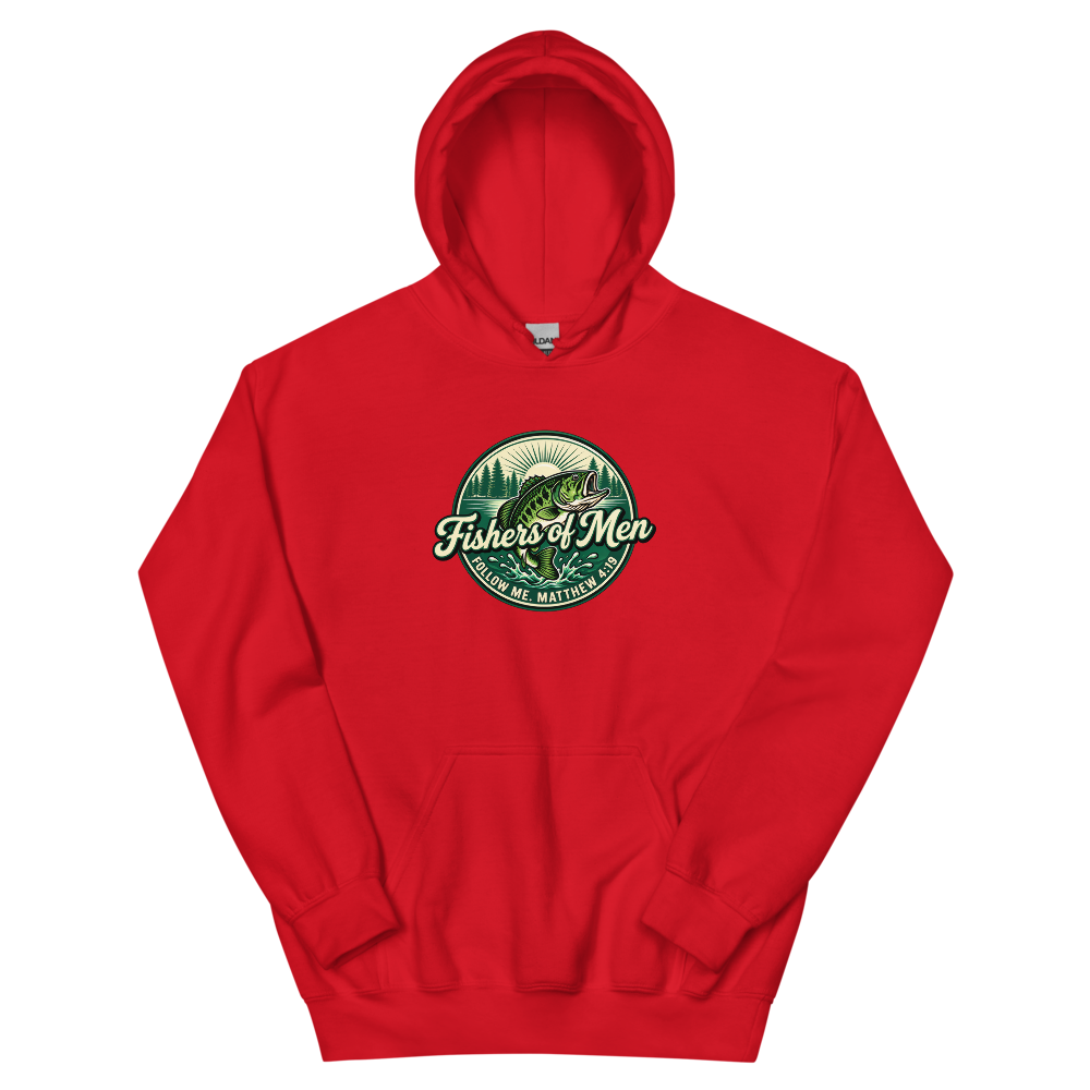 Fishers Of Men Lake Badge T-Shirt | gc: Hoodie/Red