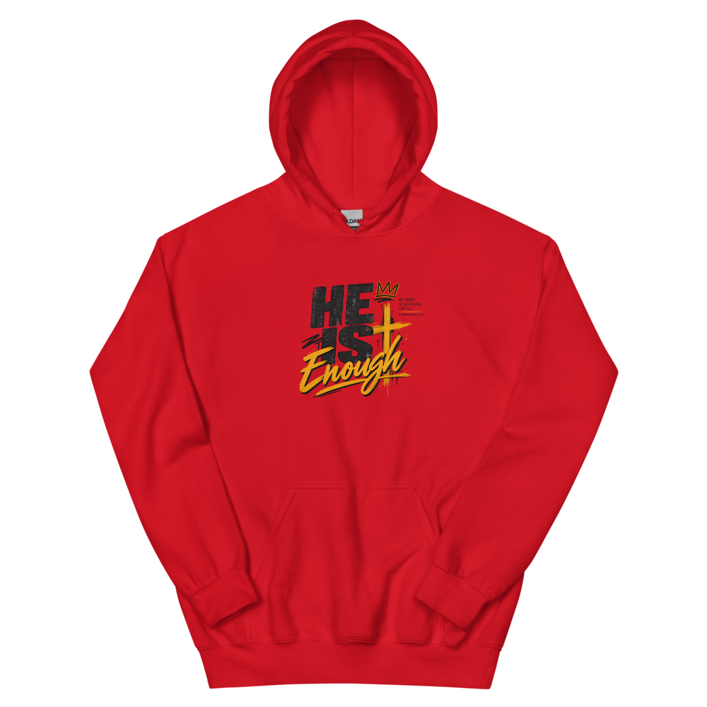 He Is Enough Streetwear T-Shirt | gc: Hoodie/Red