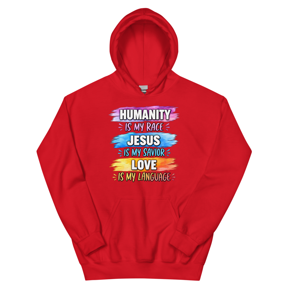 Humanity Is My Race T-Shirt | gc: Hoodie/Red