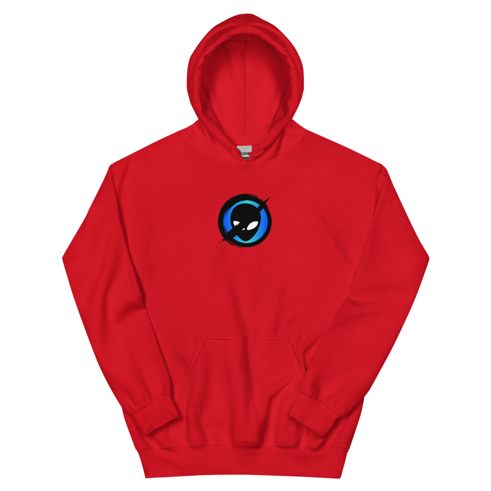 Icon Black in Blue 2x Unisex Baseball T-Shirt | gc: Hoodie/Red