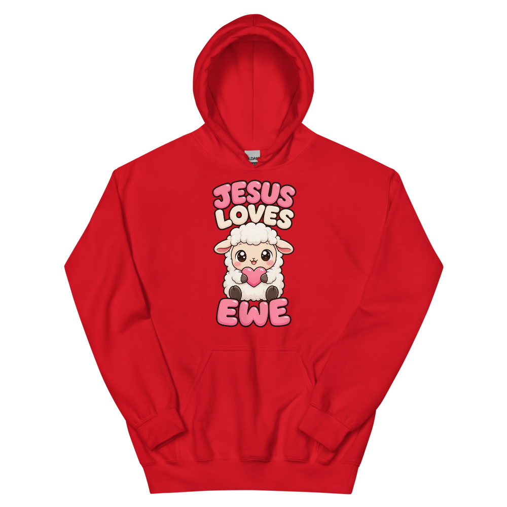 Jesus Loves Ewe T-Shirt | gc: Hoodie/Red