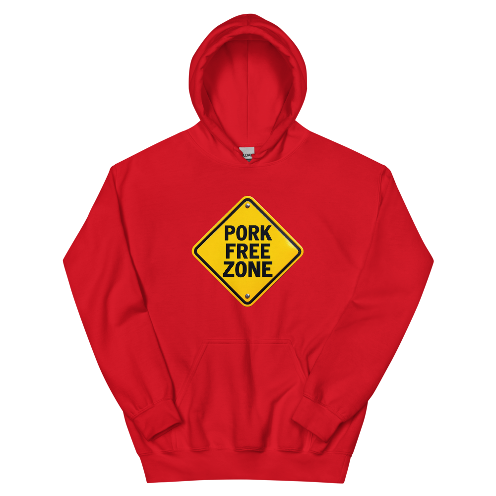Pork Free Zone T-Shirt | gc: Hoodie/Red