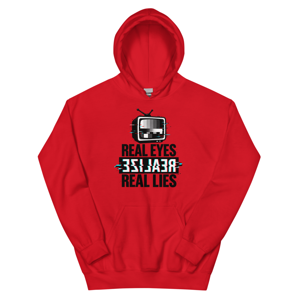 Real Eyes Realize Real Lies T-Shirt | gc: Hoodie/Red