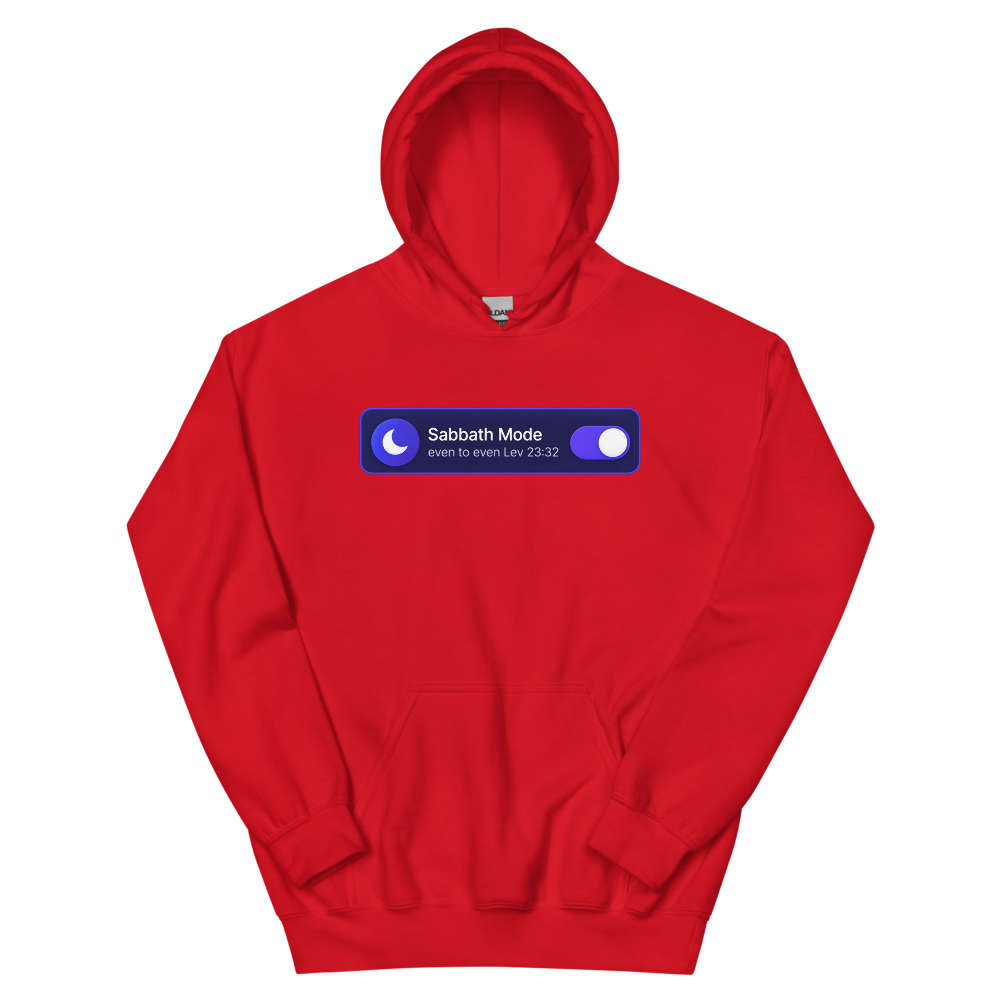 Sabbath Mode Toggle T-Shirt | gc: Hoodie/Red