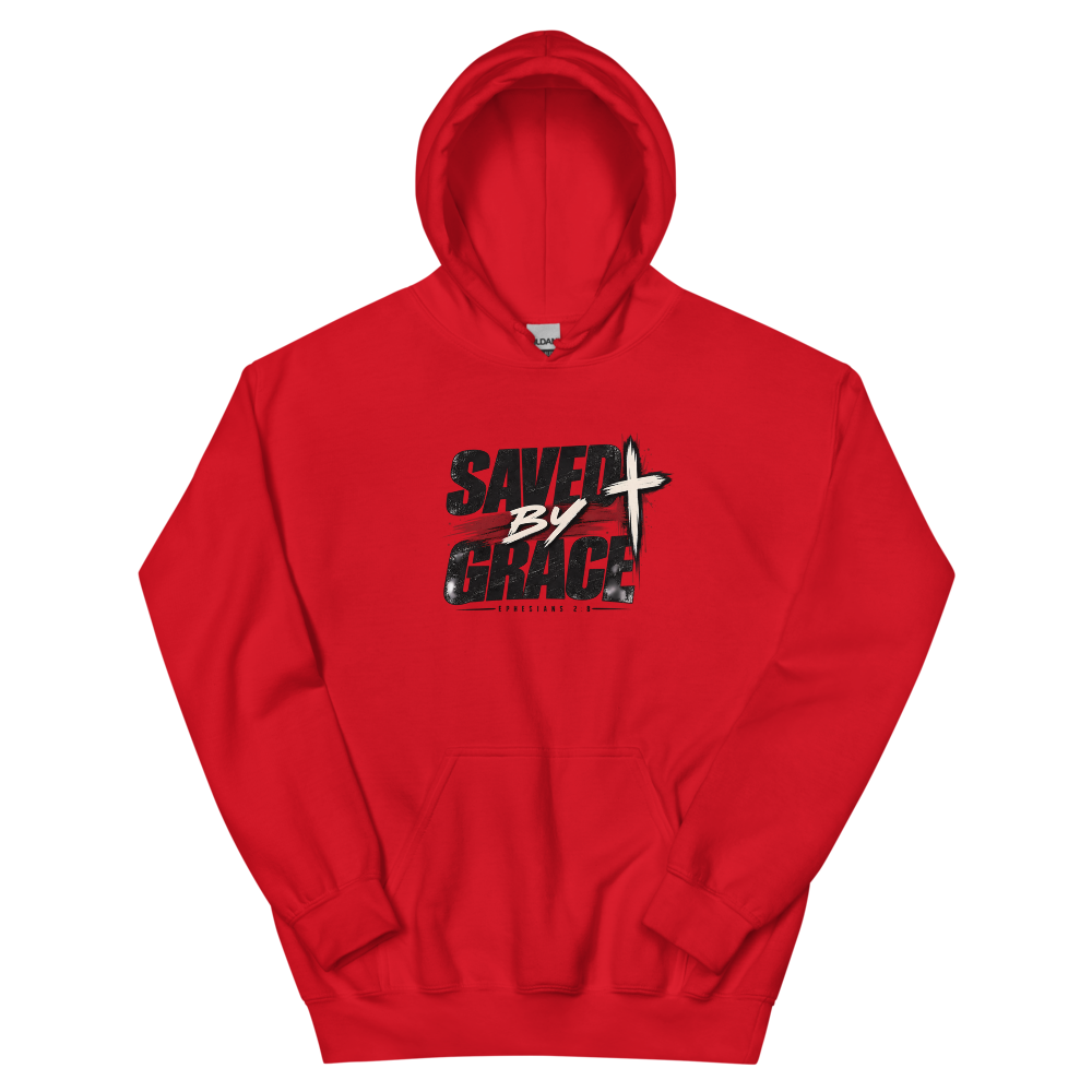 Saved By Grace Streetwear T-Shirt | gc: Hoodie/Red