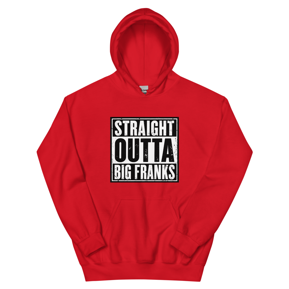 Straight Outta Big Franks Hoodie | colour: Red