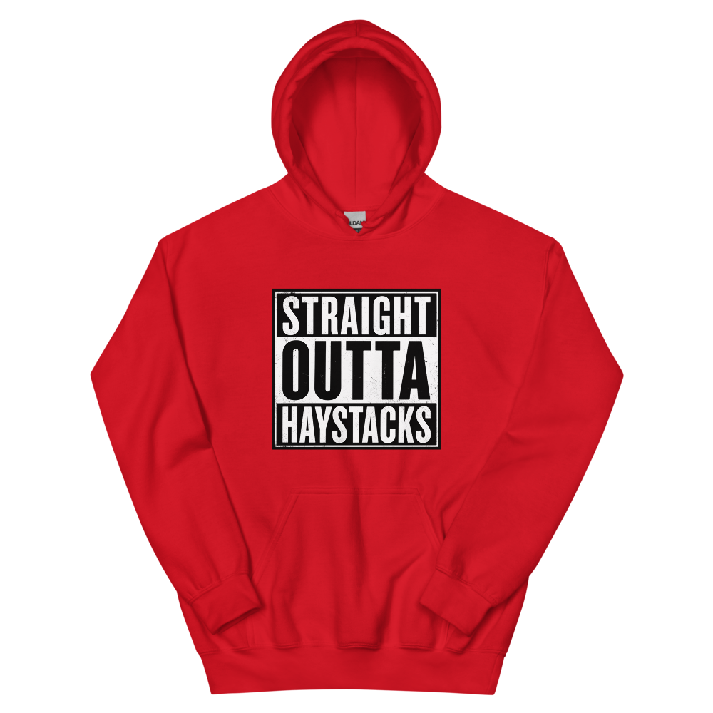 Straight Outta Haystacks T-Shirt | gc: Hoodie/Red
