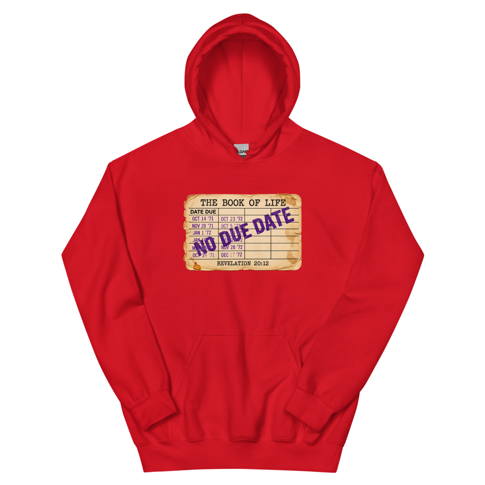 The Book Of Life, No Due Date Hoodie | colour: Red