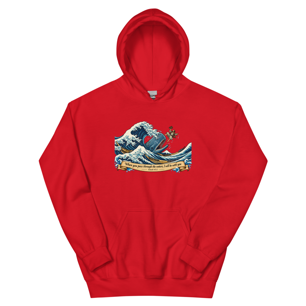 When You Pass Through The Waters T-Shirt | gc: Hoodie/Red