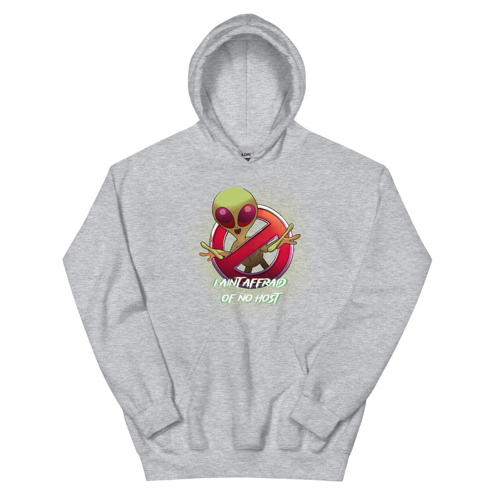 Aint Afraid Alien Men's Hoodie | colour: Sport Grey