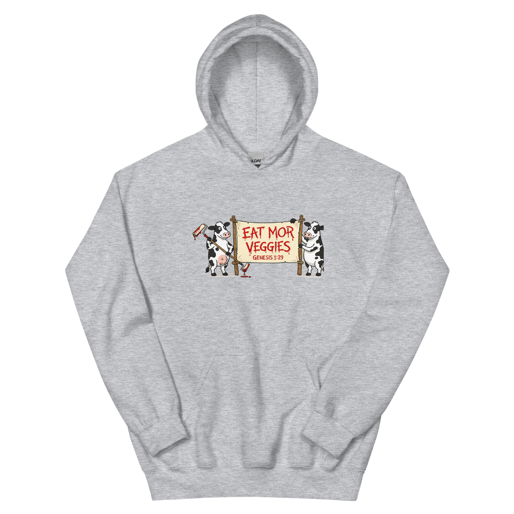 Eat Mor Veggies Hoodie | colour: Sport Grey