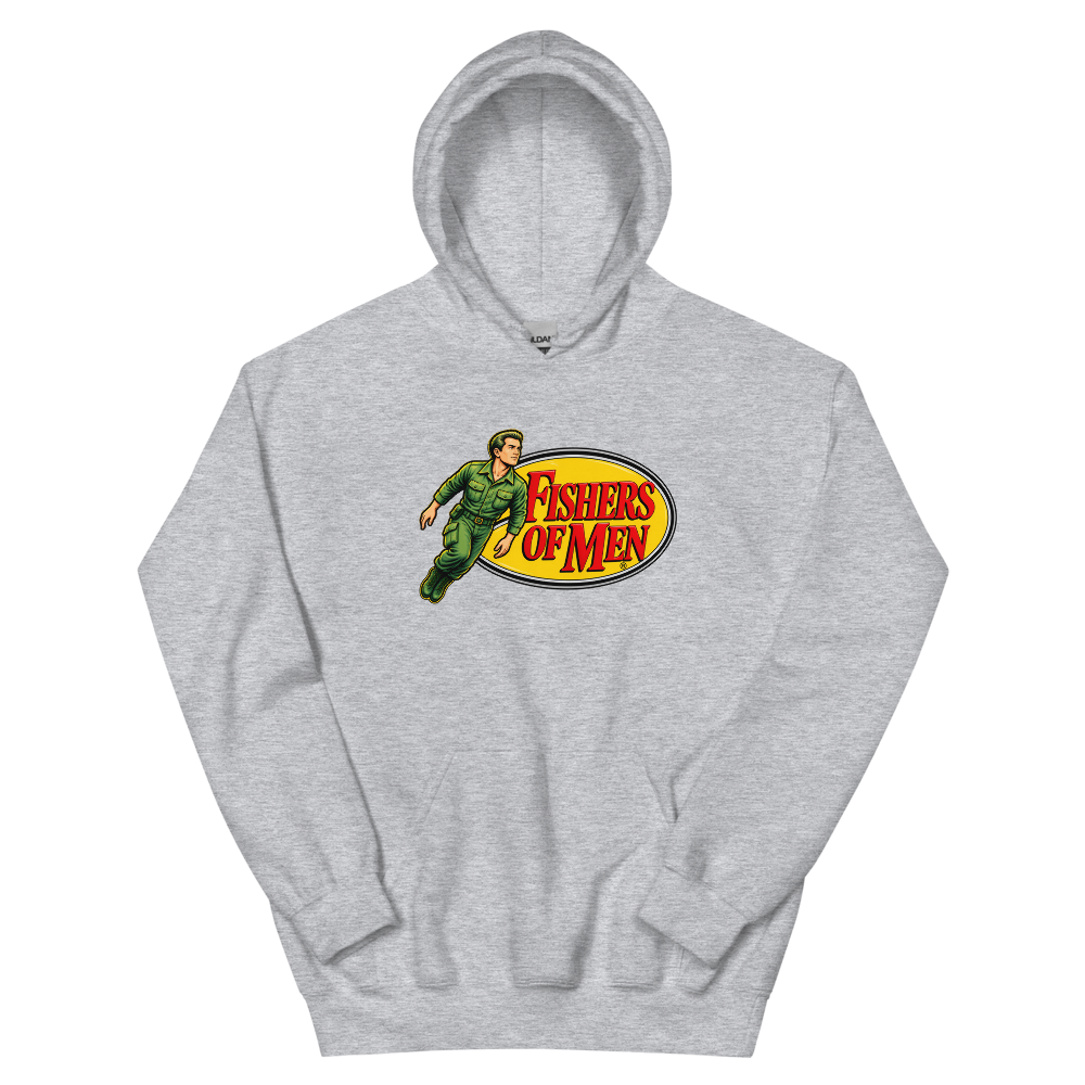 Fishers Of Men Action Figure T-Shirt | gc: Hoodie/Sport Grey