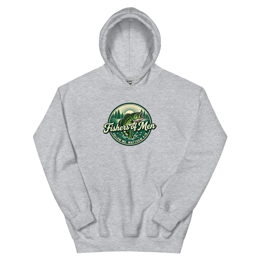 Fishers Of Men Lake Badge T-Shirt | gc: Hoodie/Sport Grey