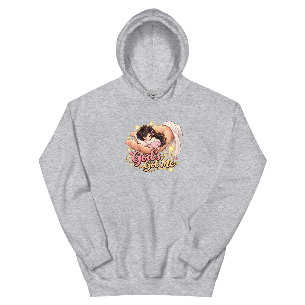 God's Got Me Chibi T-Shirt | gc: Hoodie/Sport Grey