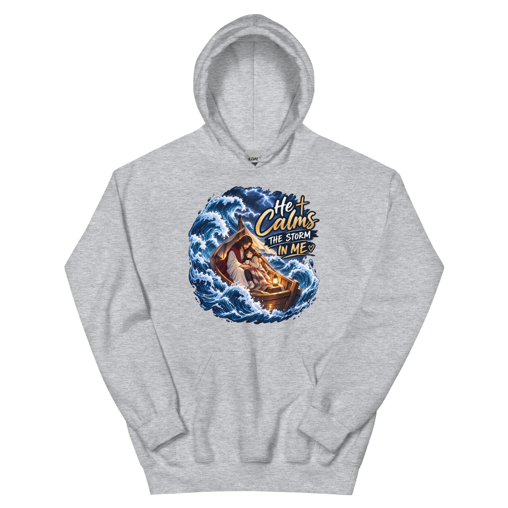 He Calms The Storm In Me T-Shirt | gc: Hoodie/Sport Grey