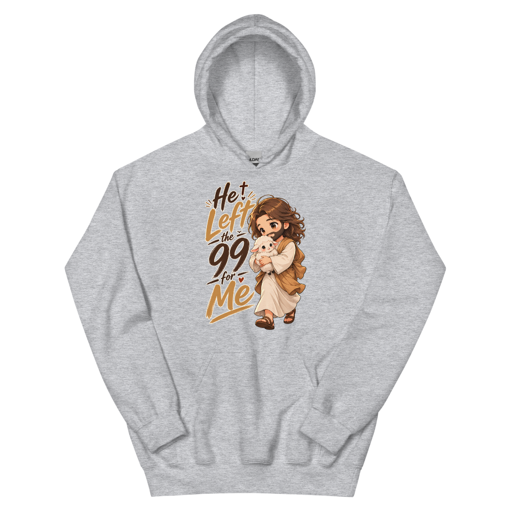 He Left The 99 For Me T-Shirt | gc: Hoodie/Sport Grey