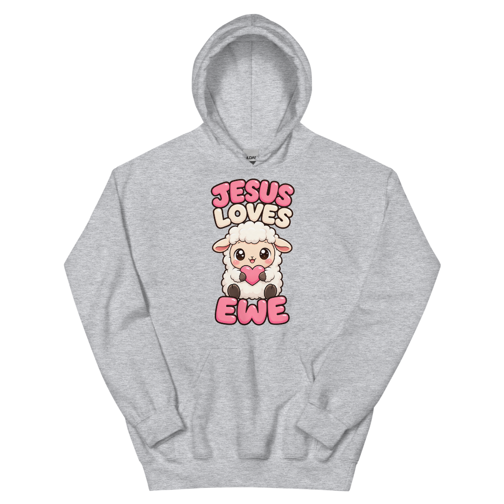 Jesus Loves Ewe T-Shirt | gc: Hoodie/Sport Grey