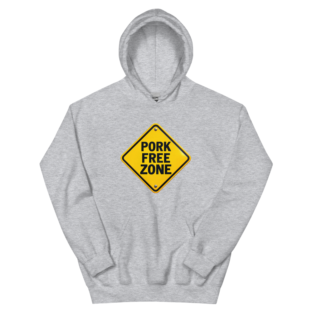 Pork Free Zone T-Shirt | gc: Hoodie/Sport Grey