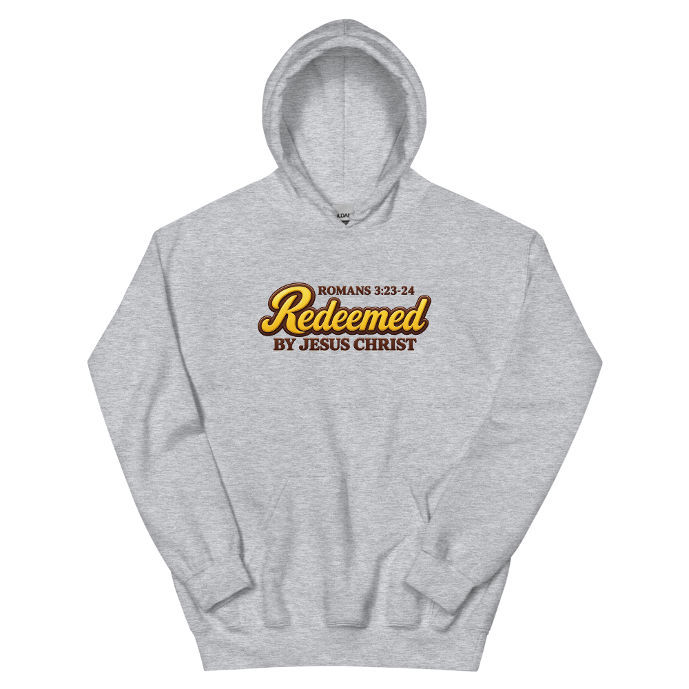 Redeemed Candy Script Hoodie | colour: Sport Grey