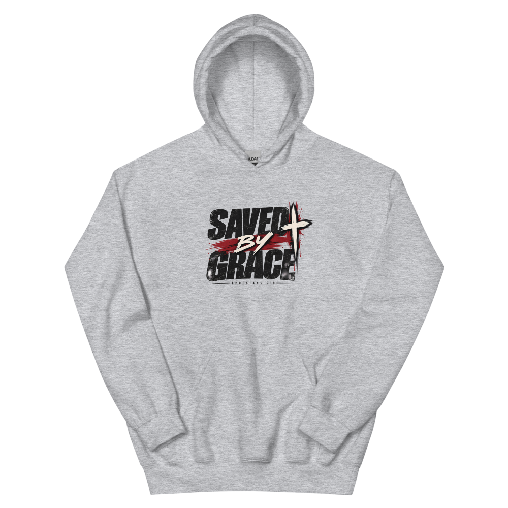 Saved By Grace Streetwear T-Shirt | gc: Hoodie/Sport Grey