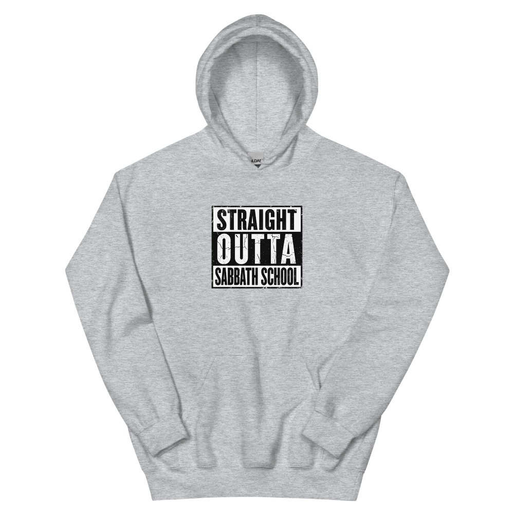 Straight Outta Sabbath School T-Shirt | gc: Hoodie/Sport Grey