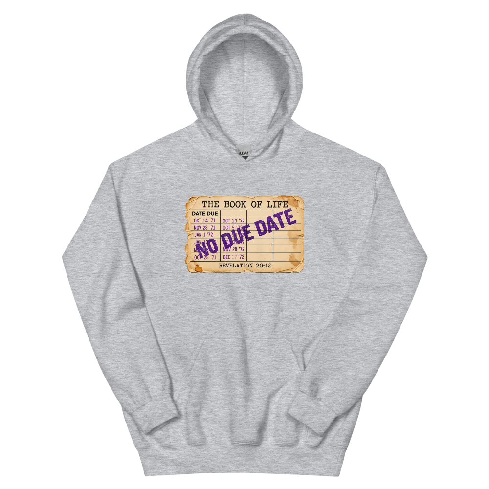 The Book Of Life, No Due Date Hoodie | colour: Sport Grey
