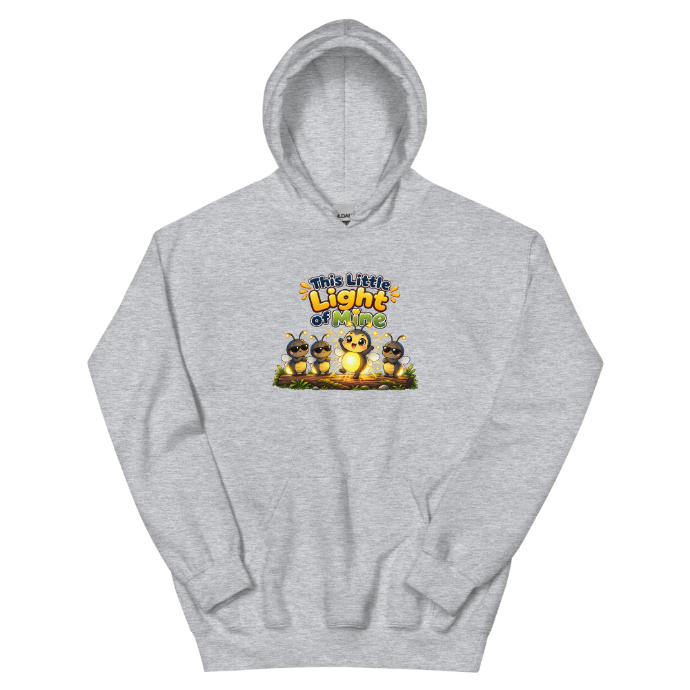 This Little Light Of Mine Firefly Hoodie | colour: Sport Grey