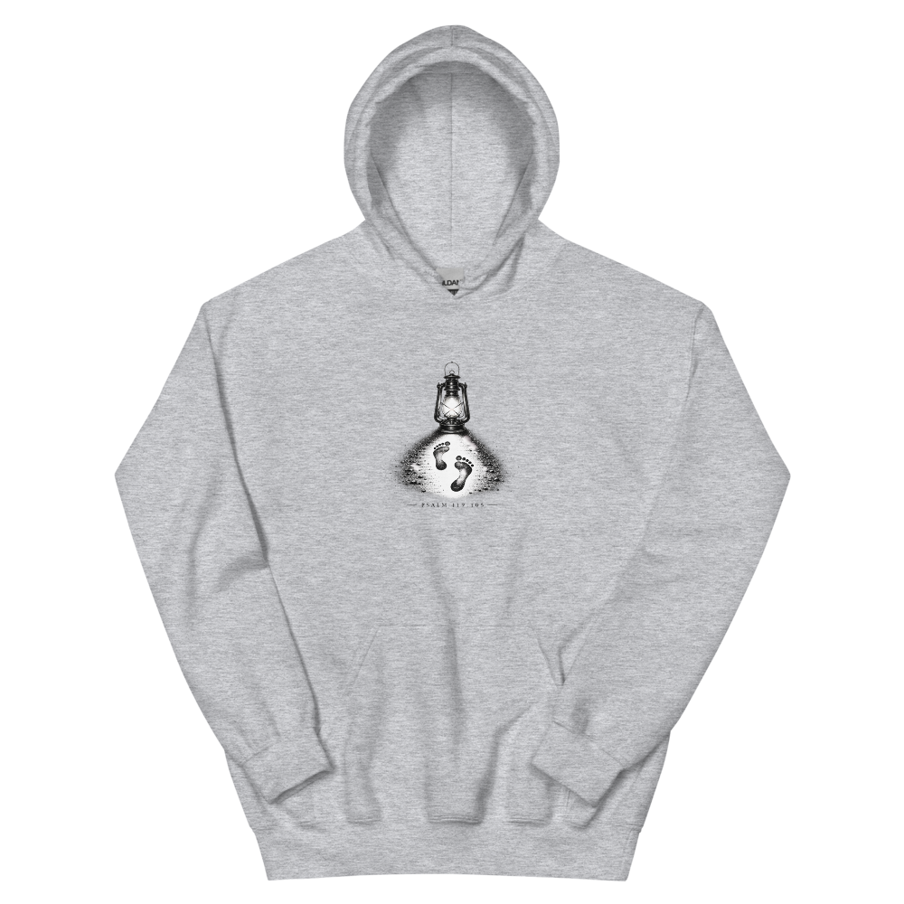 Thy Word Is A Lamp Lantern T-Shirt | gc: Hoodie/Sport Grey