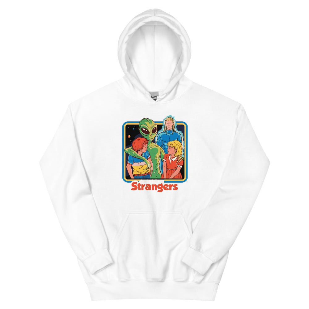 Dont Talk To Strangers Men's Hoodie | colour: White