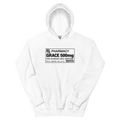 Grace 500mg Prescription Label Hoodie | colour: White