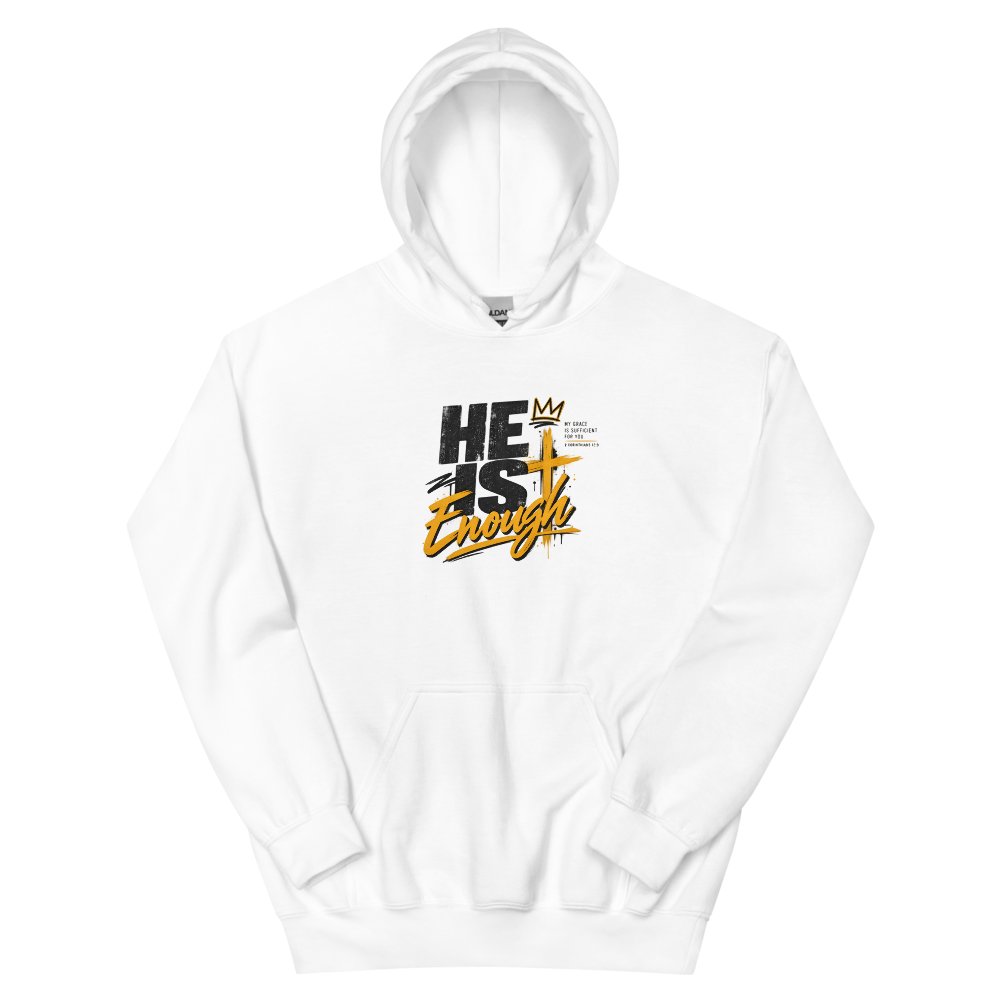 He Is Enough Streetwear T-Shirt | gc: Hoodie/White