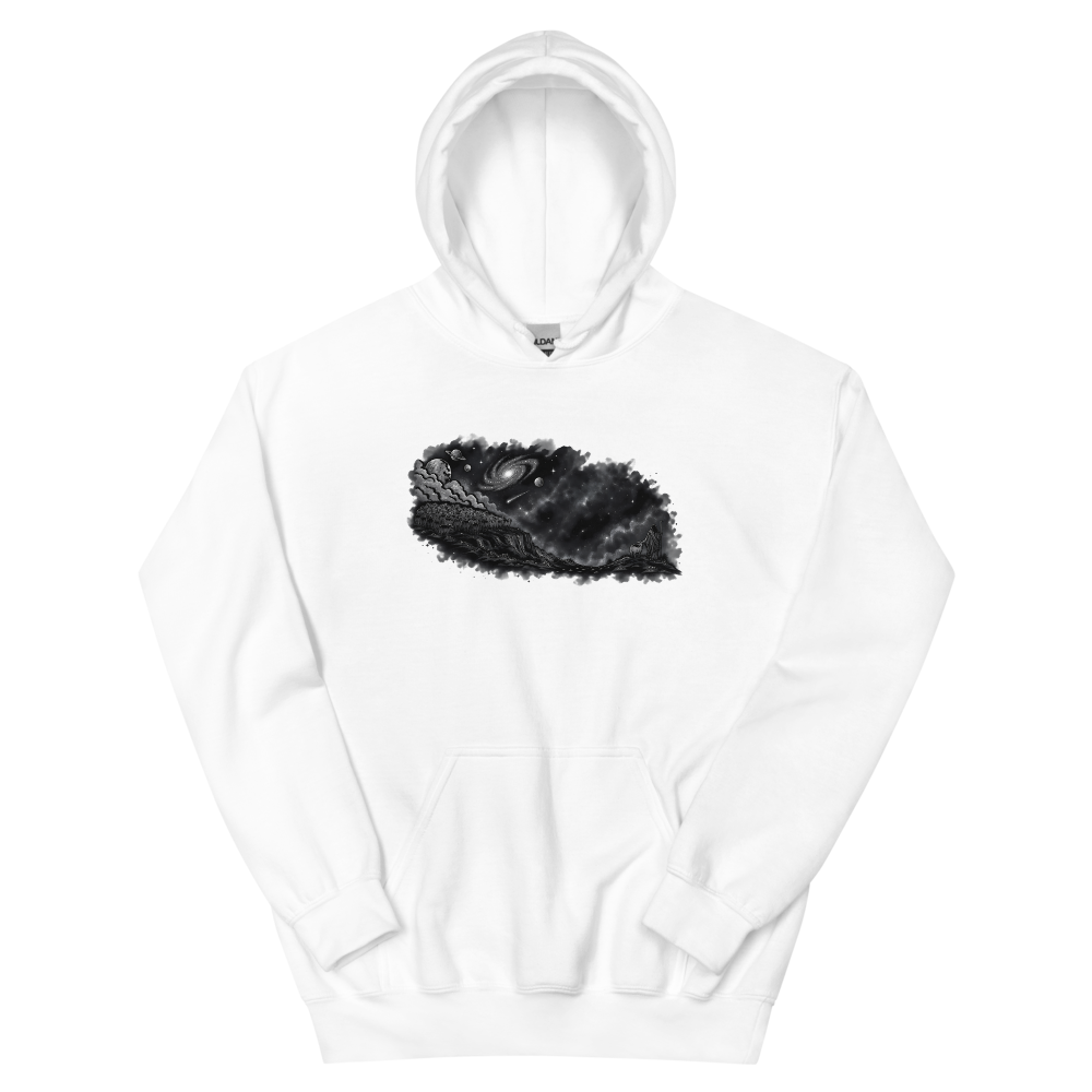 He Left The 99 For Me Cosmic T-Shirt | gc: Hoodie/White