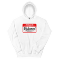 Hello My Name Is Redeemed Hoodie | colour: White
