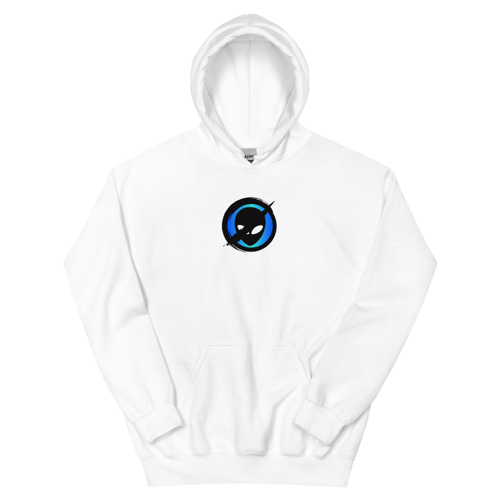 Icon Black in Blue 2x Unisex Baseball T-Shirt | gc: Hoodie/White