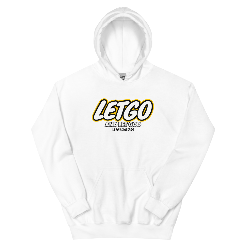 Letgo And Let God Brick Logo T-Shirt | gc: Hoodie/White