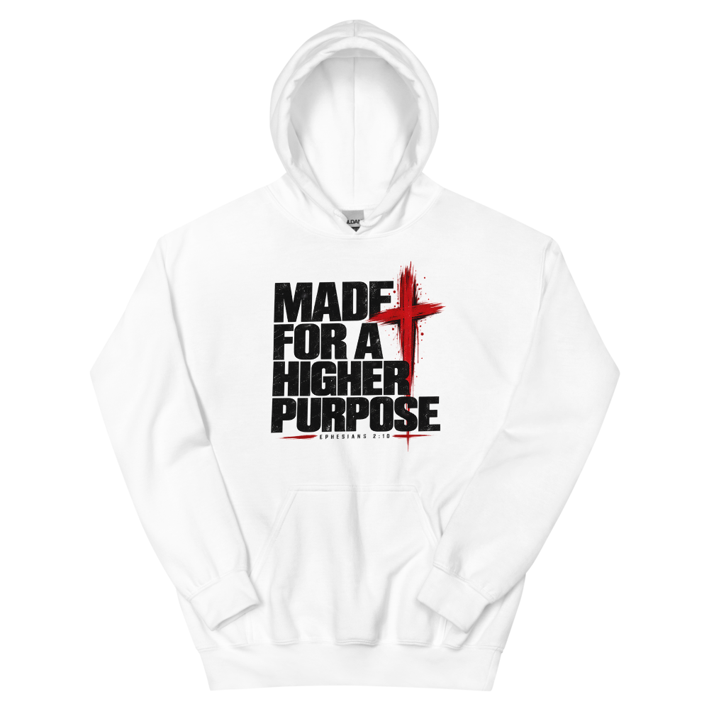 Made For A Higher Purpose Streetwear T-Shirt | gc: Hoodie/White