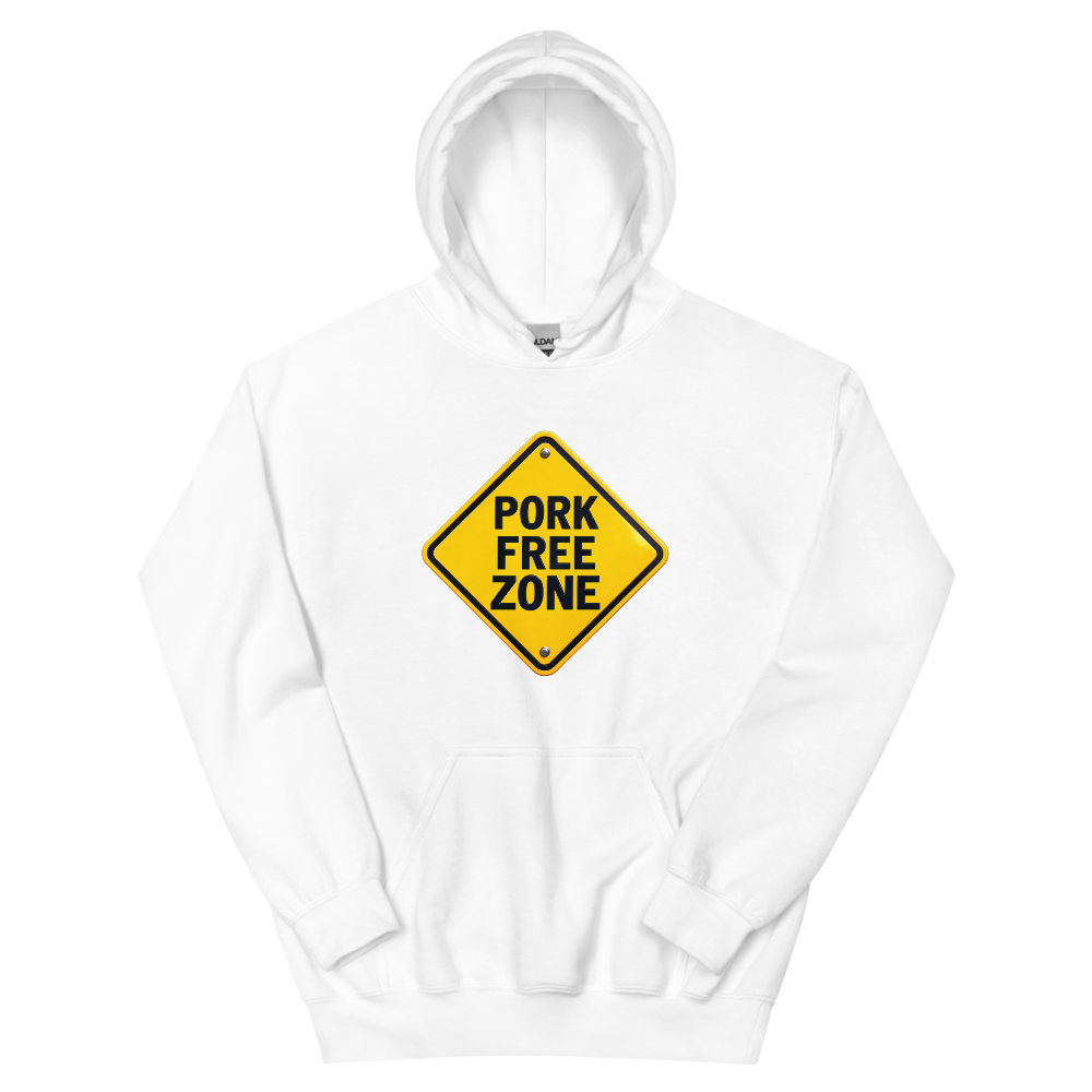 Pork Free Zone T-Shirt | gc: Hoodie/White