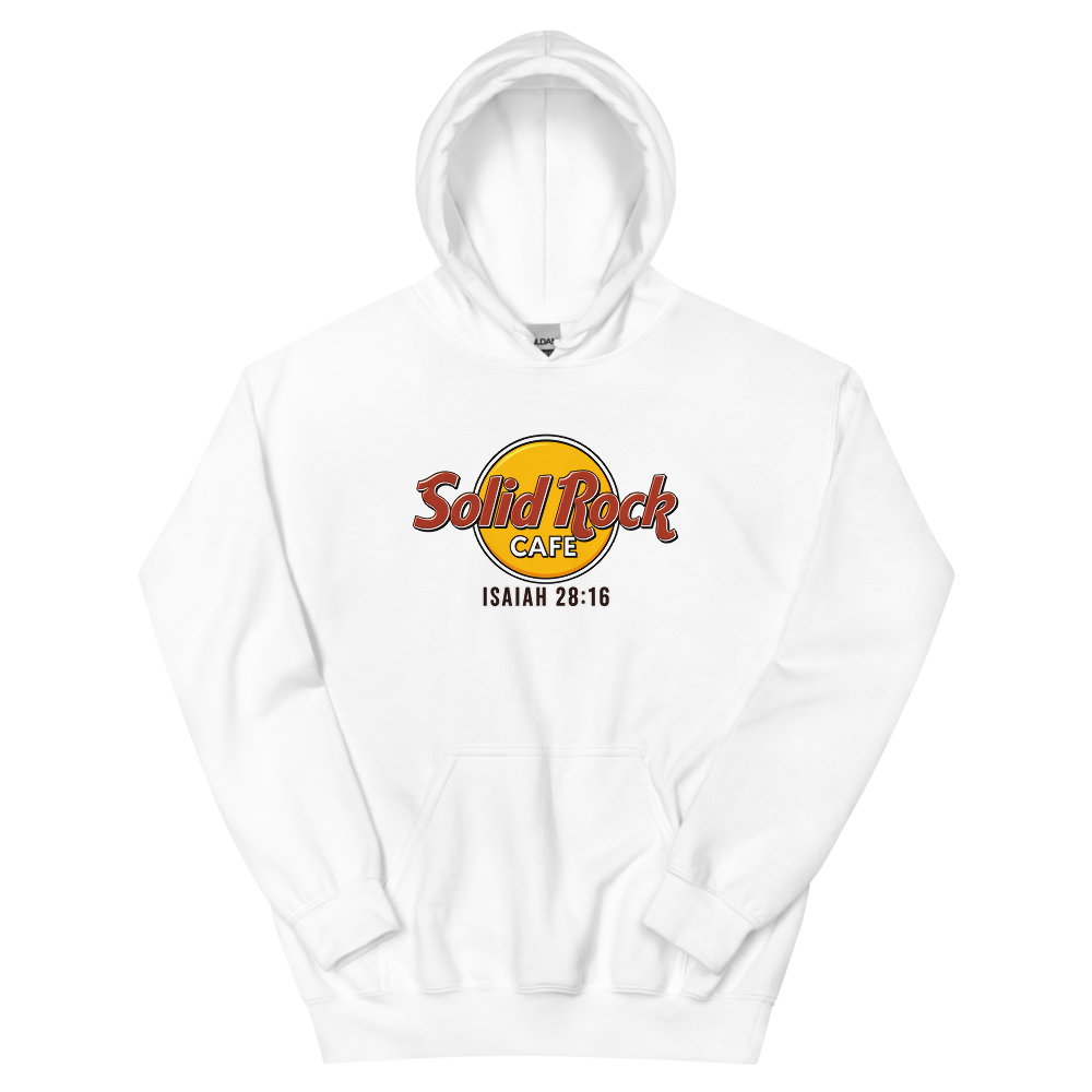 Solid Rock Cafe T-Shirt | gc: Hoodie/White