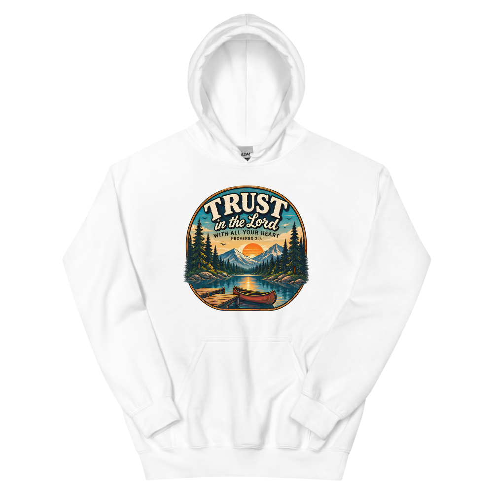 Trust In The Lord Lakeside Badge Hoodie | colour: White