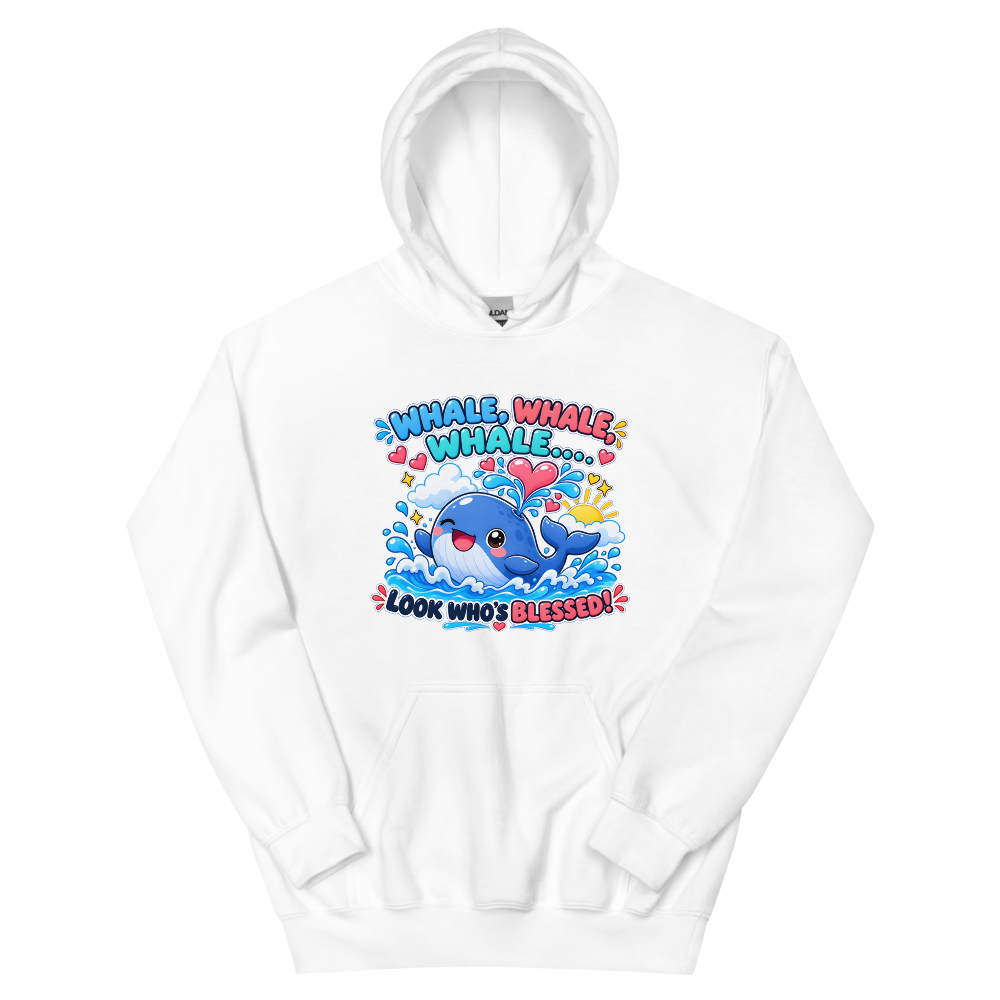 Whale Whale Whale Look Who's Blessed T-Shirt | gc: Hoodie/White