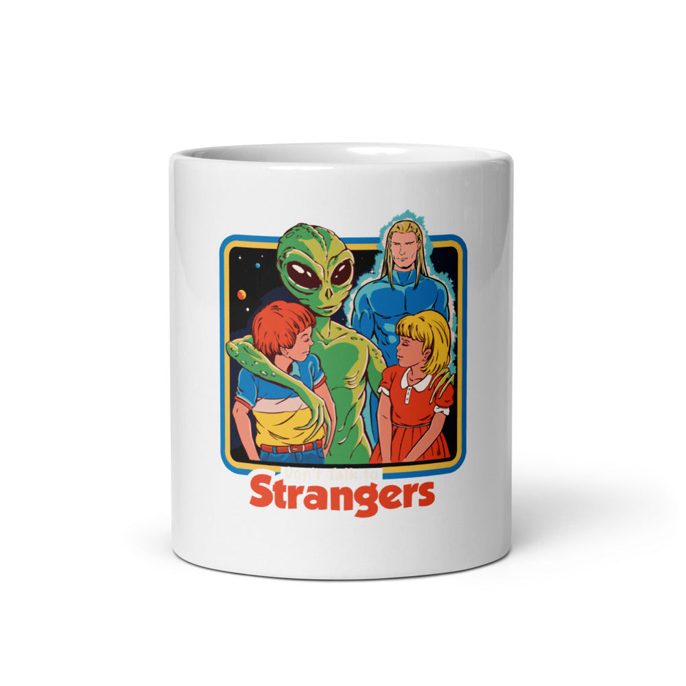 Dont Talk To Strangers Coffee Mug | colour: White